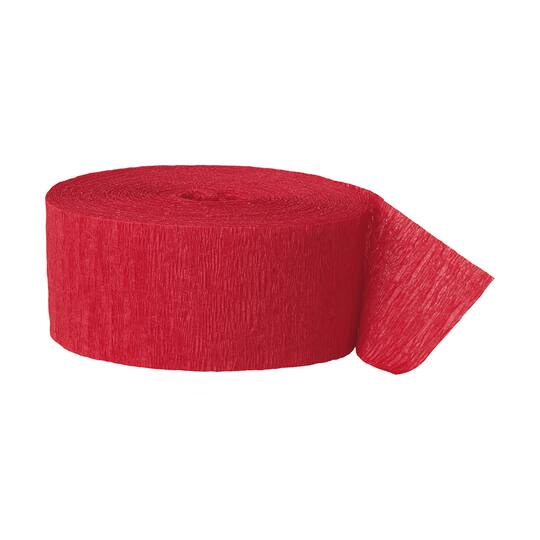 Crepe Paper Red Streamers Party Decorations Crepe Paper Red Party Streamers 81 Ft